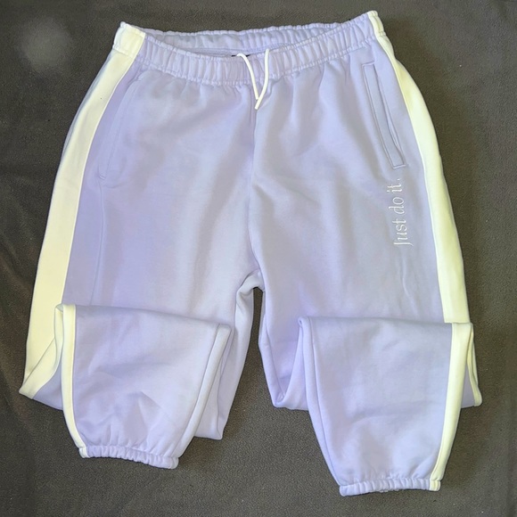 New no tags Nike just do it lavender sweat pants size xl - Picture 2 of 6